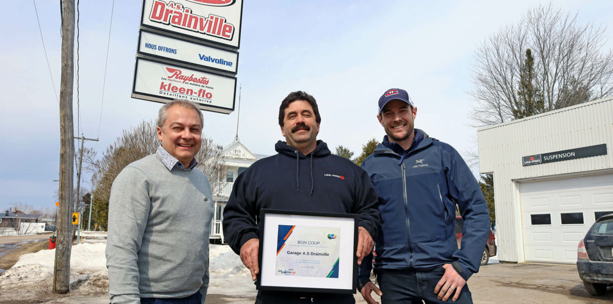 Le Garage A.S Drainville reçoit le bon coup de mars