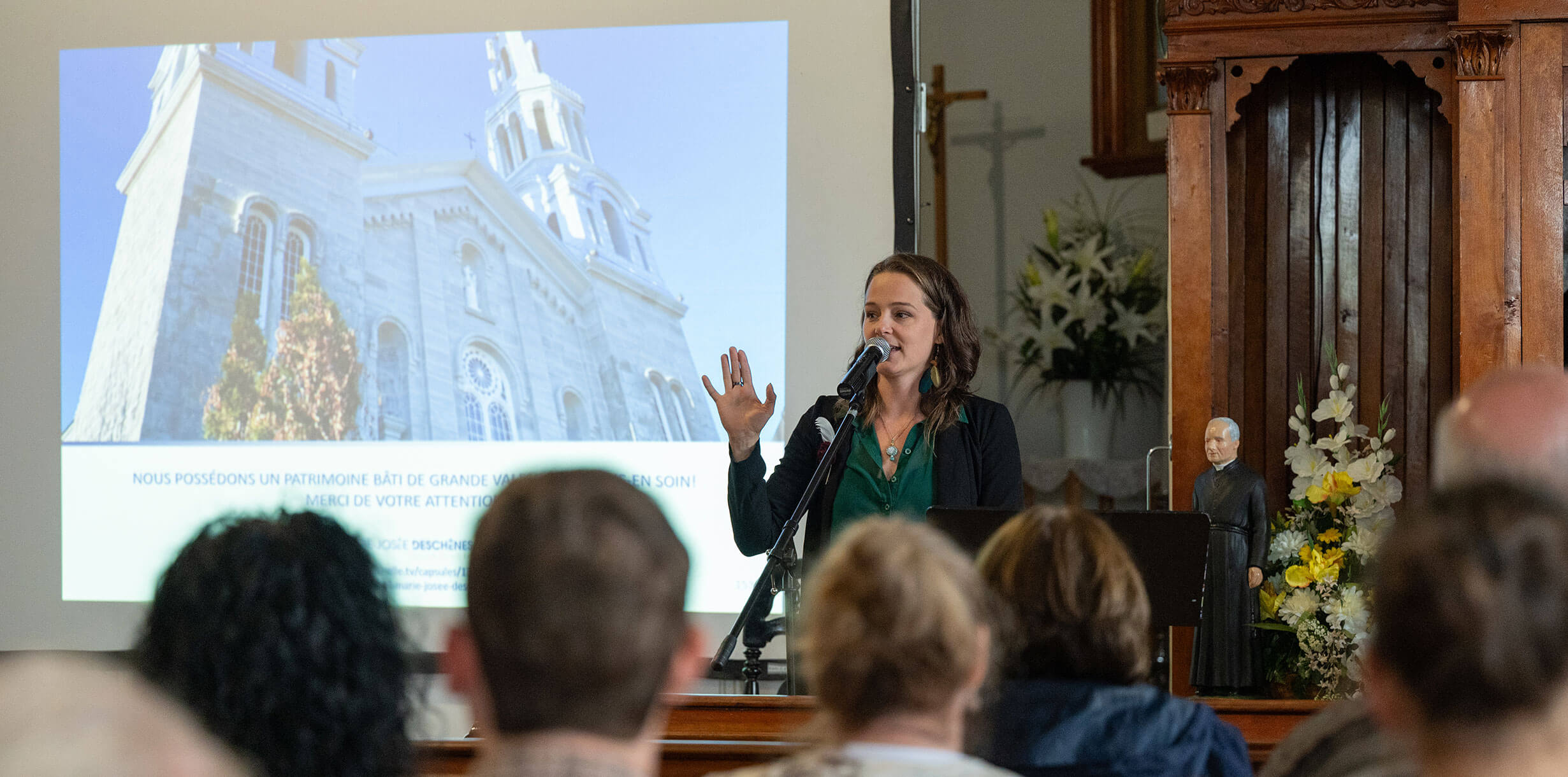Conférence Rêvons nos églises : une réflexion collective pour réinventer nos lieux de culte. Chapelle de l’église de Saint-Léon-le-Grand, 29 mai 2025.