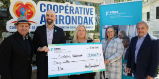 Remise d’un don de 2 000 $ à la Coopérative Adirondak